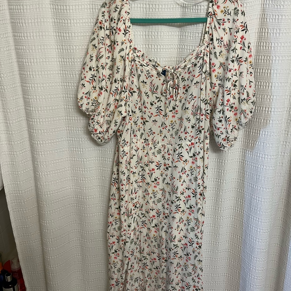 Floral Puff Sleeve Dress